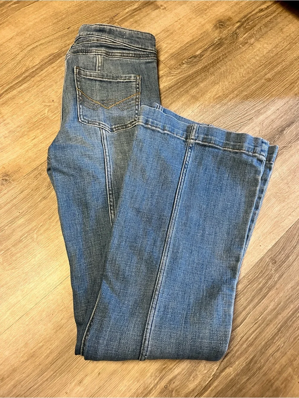 Idyllwind Wide-Leg Blue Denim Jeans